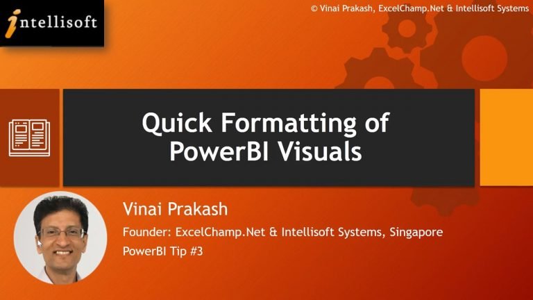 Learn to Format Visuals in Power BI at Intellisoft Singapore