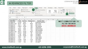 Learn Advanced Filter for more Productivity at Intellisoft Singapore