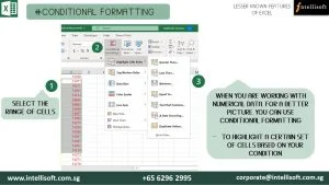 Learn Lesser Known Shortcuts of Excel at Intellisoft Singapore