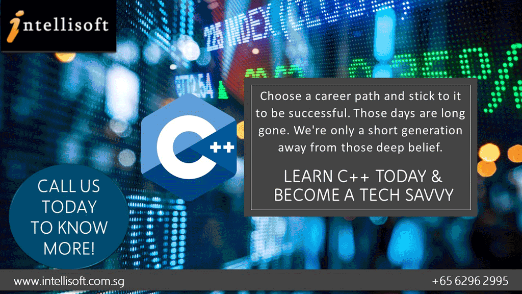 C++ Programming Training in Singapore. Get into Banking, Cloud & Animation App Dev With C++
