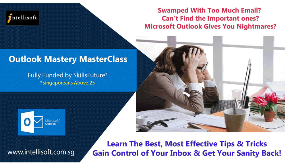 Master Microsoft Outlook in Singapore. Learn to organize emails, calendar, tasks and get more done in less time