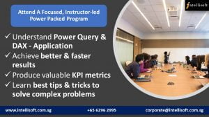 Focused Instructor Led Power BI Course in Singapore