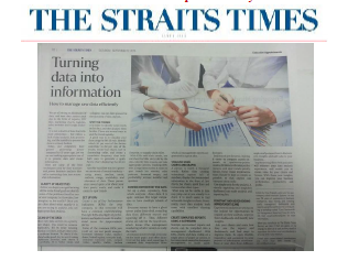 Turn Data Into Information - Straits Times Article by Vinai Prakash