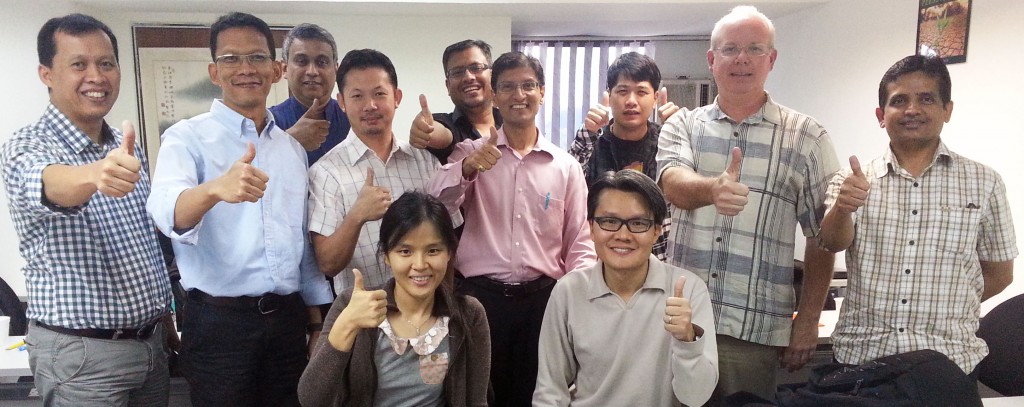 Group of Participants attending the PMP Certification program at Intellisoft Systems Singapore
