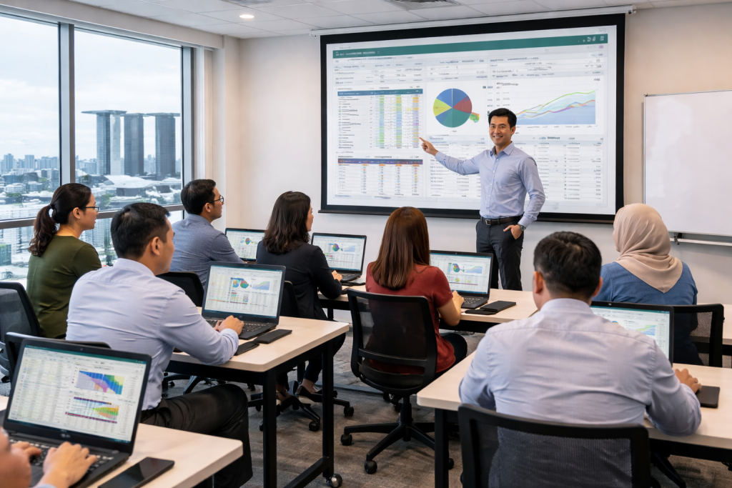 WSQ Advanced Excel Training Session in Intellisoft Singapore