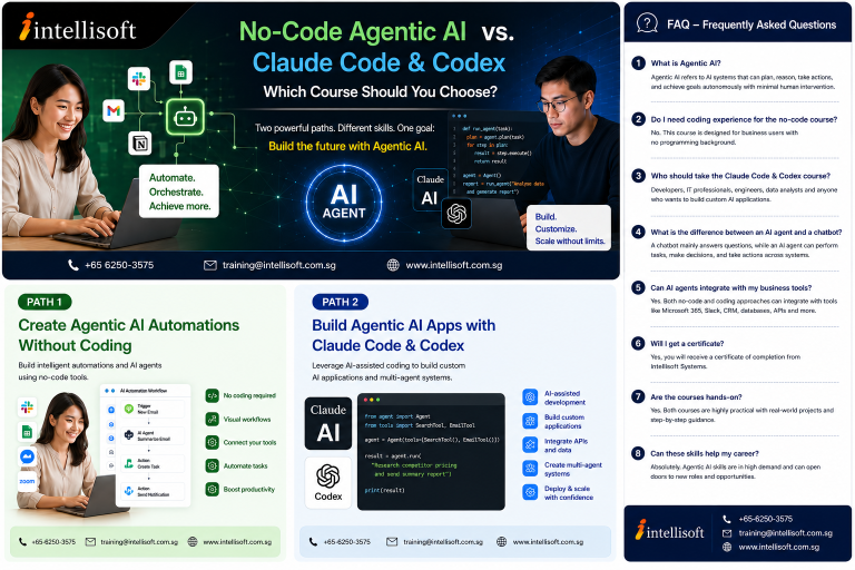 Intellisoft Agentic AI Course Comparison with Claude Code Course in Singapore