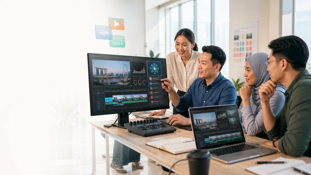 Join Hands on Practical AI Video Editing Course at Intellisoft With UTAP, WSQ and Skillsfuture Singapore support.